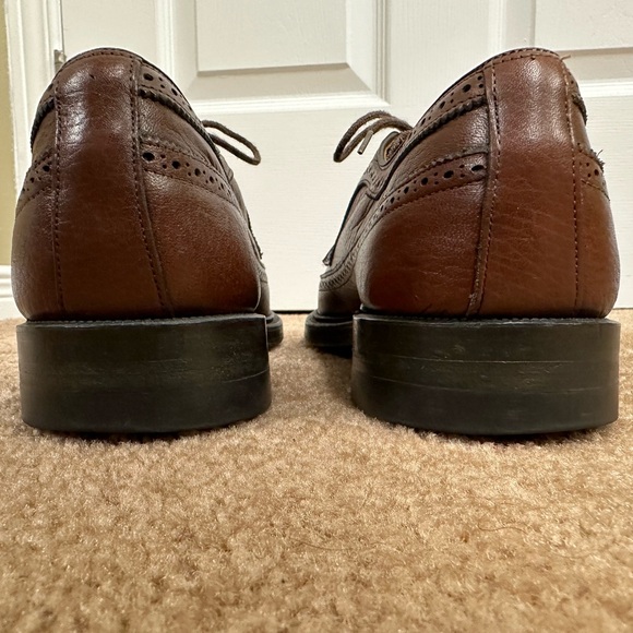 Dacks Bond Street Brown Brogue Derby 9.5D shoes - Picture 4 of 8